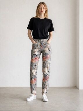 Mos Mosh Buddy Floral Jacquard Pants Jeans Size 30